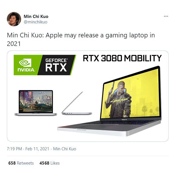 apple gaming laptop